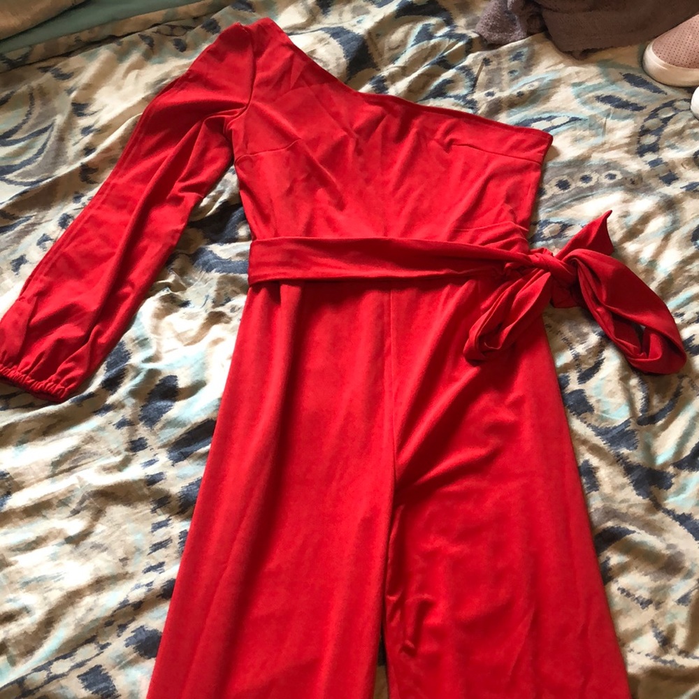 Red jumpsuit